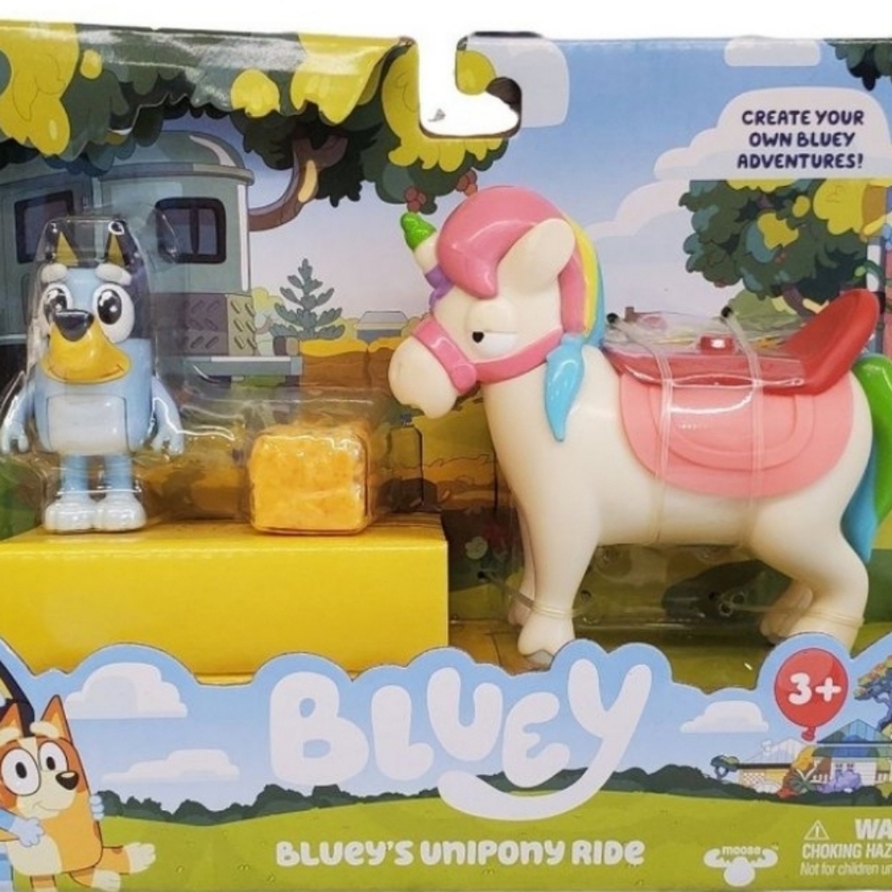 Bluey Toys Blueys Unipony Ride Bluey Unicorn Toys